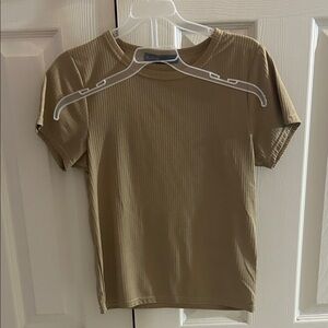 Tan Short Sleeve Women's Tee